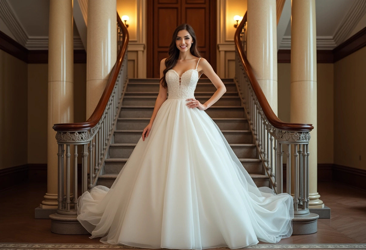 robe de mariée blanche silhouette