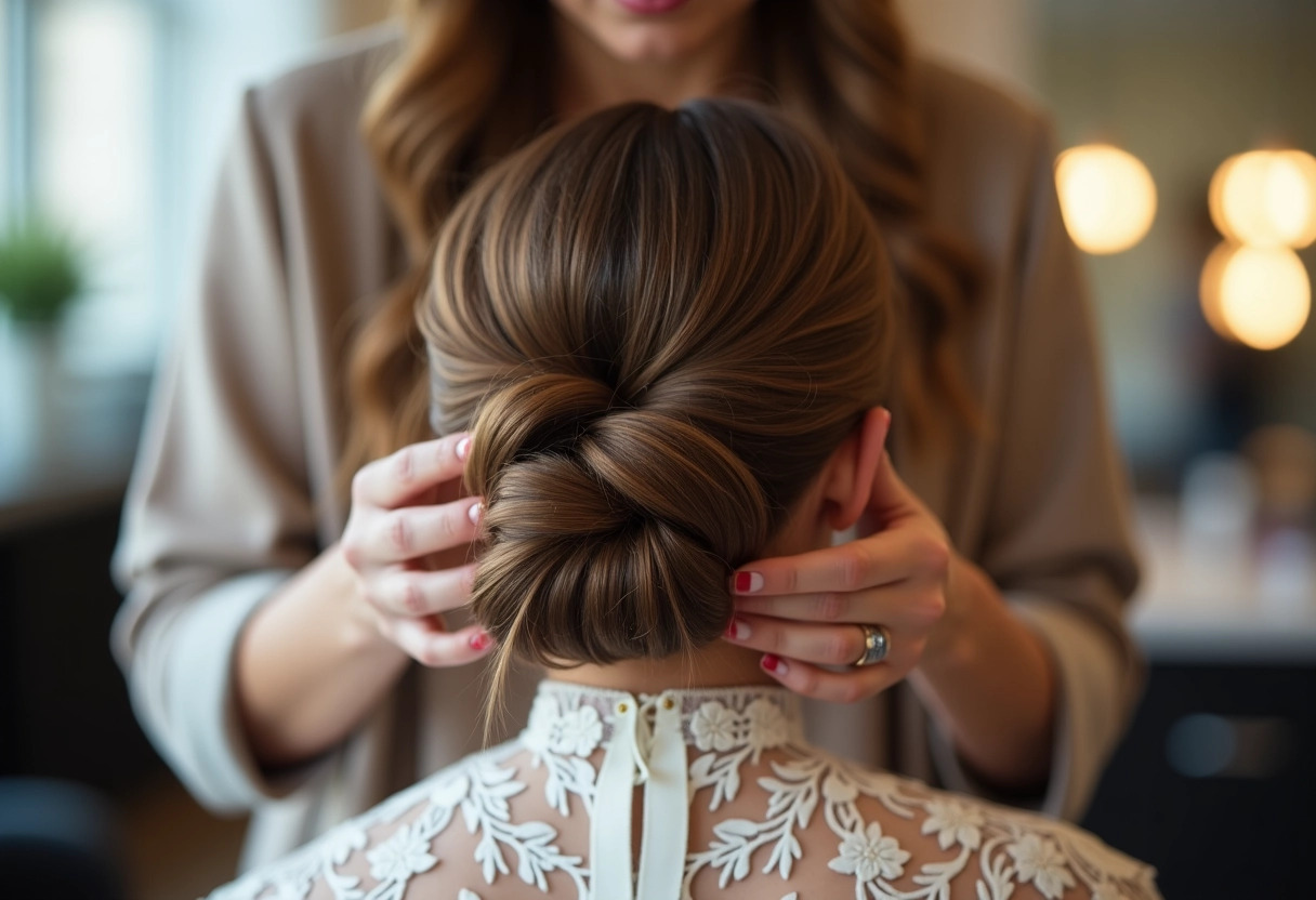 chignon mariage